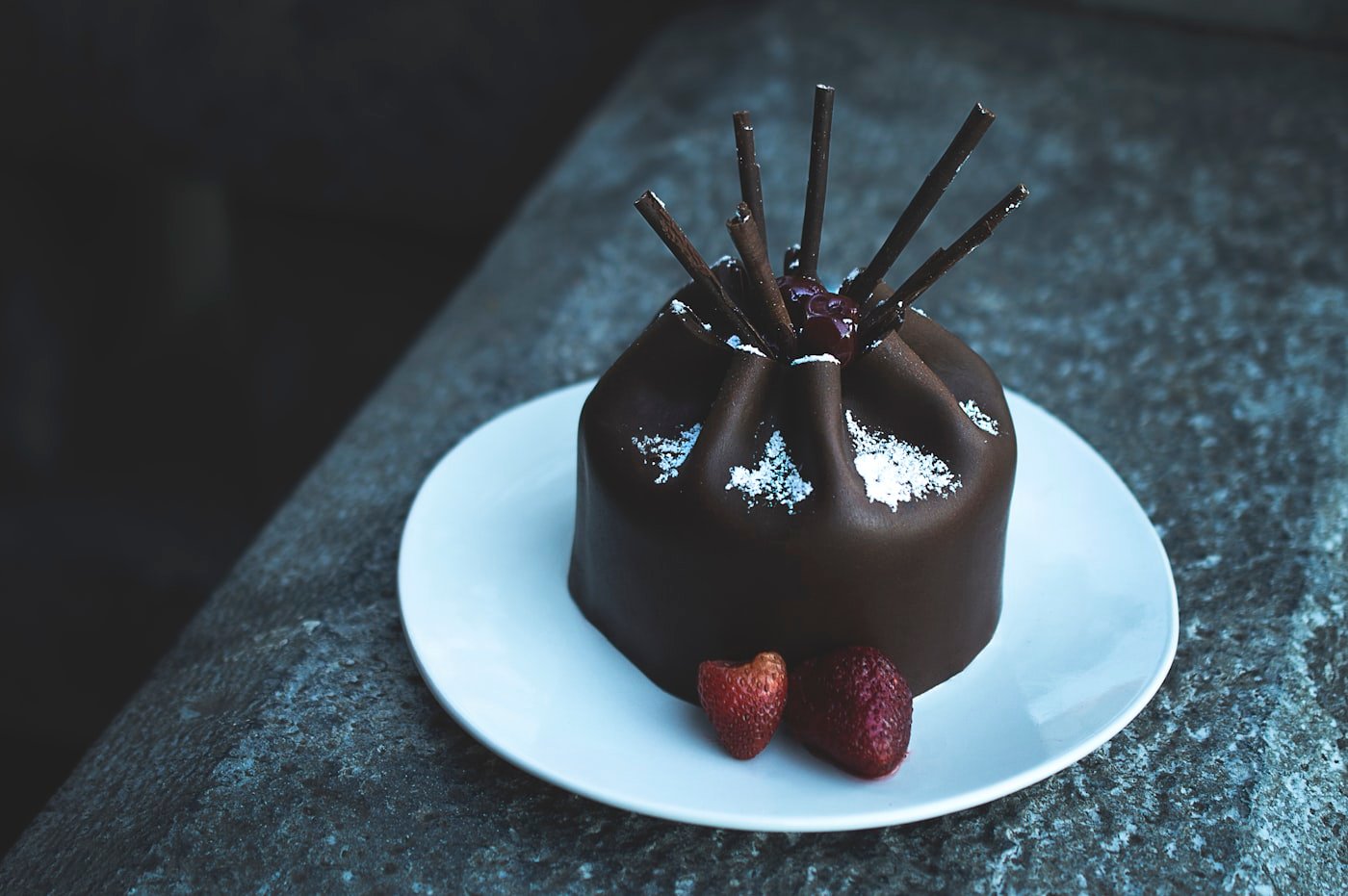 Elegant chocolate celebration cake